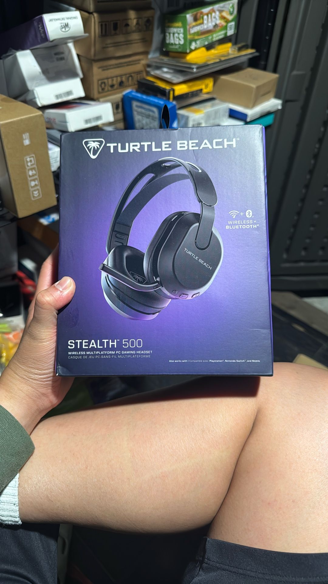 Turtle Beach Stealth 500 Wireless Gaming Headset Licensed for Xbox Series X|S, Compatible with Xbox One, Bluetooth, PC, Mobile, 40 Hr Battery, Memory
