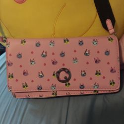 New With Original Tag Animal Crossing "Cat's Meow" Cross Body Carrying Bag 
