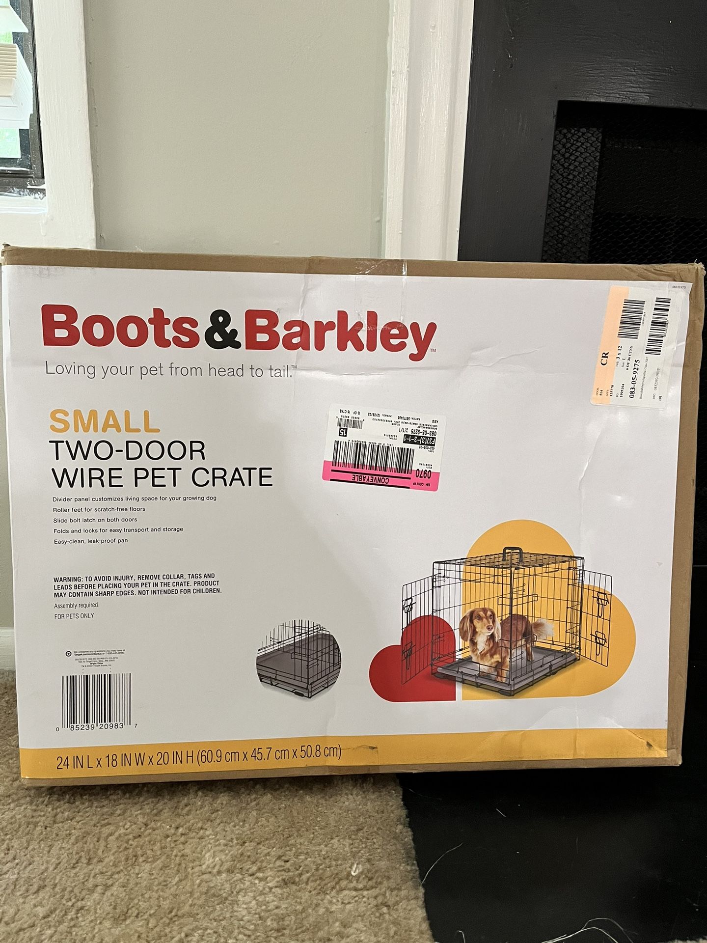Small Two Door Wire Pet Crate