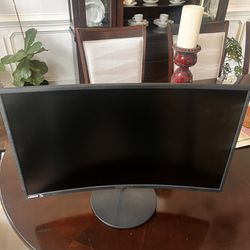 27 inch curved sceptre monitor | 75hz refresh rate with built in speakers | lightly used 