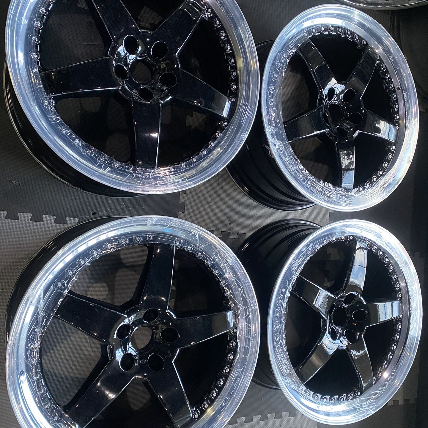 (4) 22” Hamann PG3 OZ Racing Wheels Rims Refinished for Sale in ...