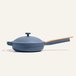 Our Place Mini Always Pan 2.0-8.5” (1.2 Qt) Nonstick, Toxin-Free Ceramic Cookware | Patented 10-in-1 Aluminum Frying & Sauté Pan | Safe for Oven, Indu