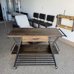 Kitchen Island Rolling Cart.  Flexible Use and in Excellent Condition.