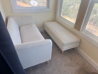 Couch with ottoman