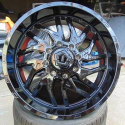 4 Brand New 22X10 Gloss Black TIS Offroad Rims 8X180 -19MM Offset
