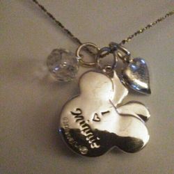 Sterling silver Necklace. Mickeymouse. Minnie Necklace