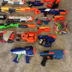 Nerf Gun Lot With Ammo Open For Offers