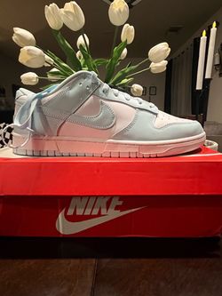 Nike Dunk Low Light Blue Pink Sneakers