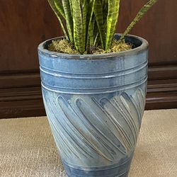 Enameled Clay Pot