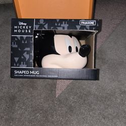 Disney Mickey Mouse Mug Figural 3-D Ears Ceramic 