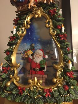 Musical Lighted Santa in Christmas Tree