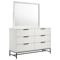 Sonora 6-Drawer Dresser With Mirror 