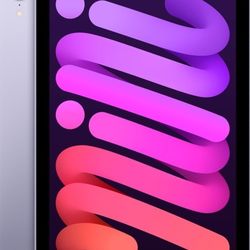 iPad mini with Wi-Fi - 64GB - Purple
Model:GSRF MK7R3LL/A,  6th edition, 2021. Bestbuy certified. In great condition. See pictures. Comes as shown,  i