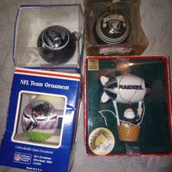 vintage raiders christmas ornaments
