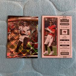 2022 Panini Tom Brady 2 card lot
