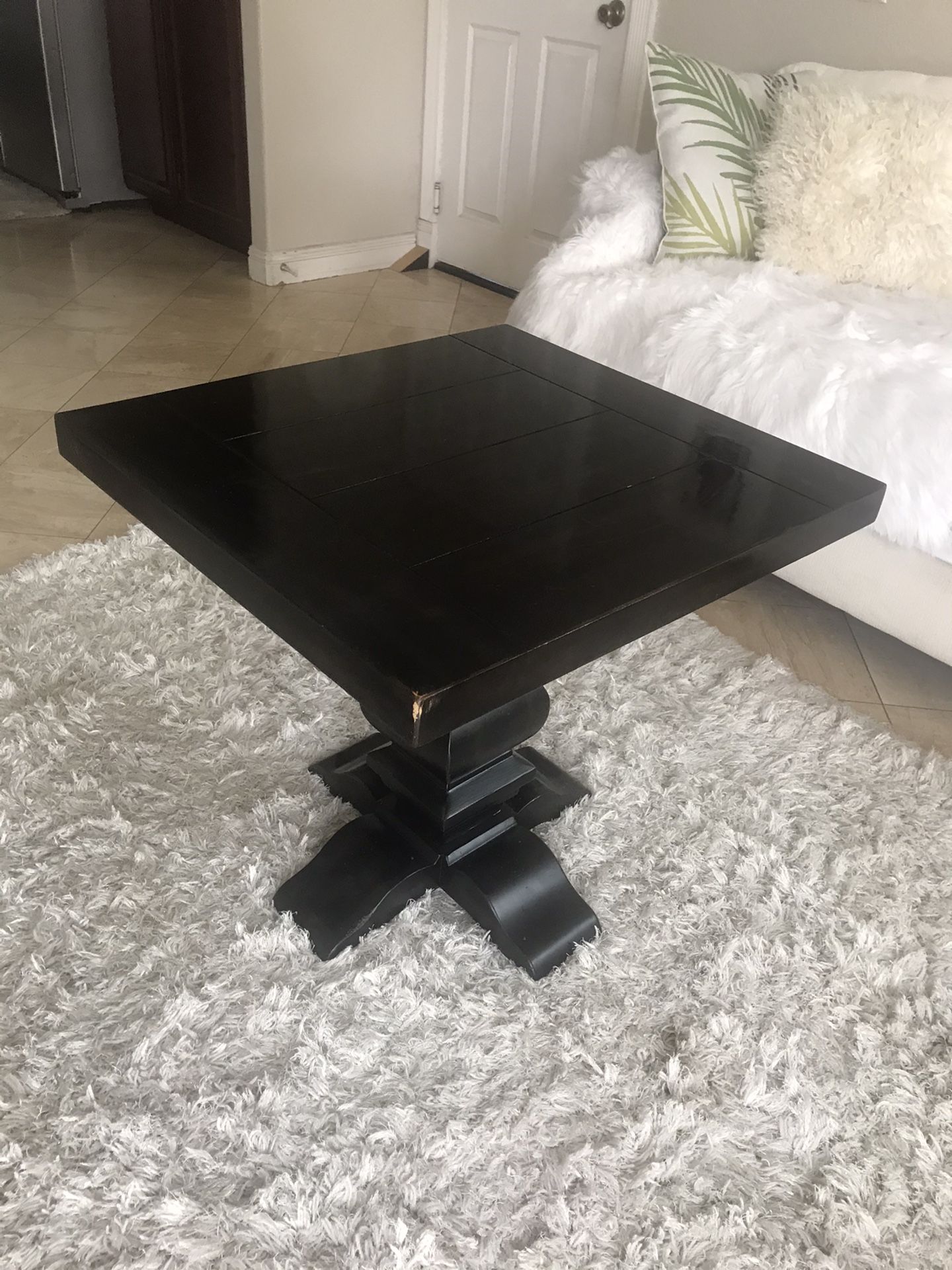 Dark brown coffee table