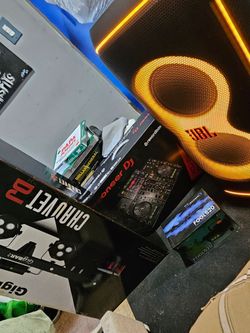 Pioneer DJ XDJ-RR, JBL PartyBox, and Technical Pro Fog Machine Bundle