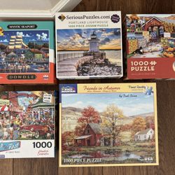 Lot Of Five Puzzles 