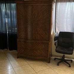 Two piece armoire