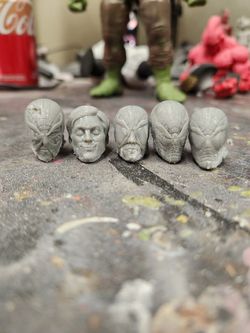 Spiderman 3D print heads