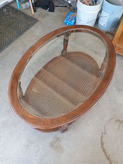 Glass wooden table
