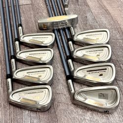 Golden Bear AccuForce II Iron Set 4-PW-SW-PUTTER Ladies Flex Graphite EXCELLENT