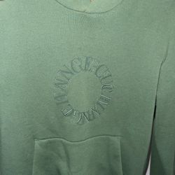 Green Embroidered H&M hoodie