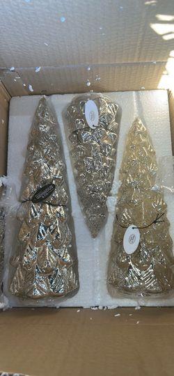 Mercury Glass Christmas Tree Set