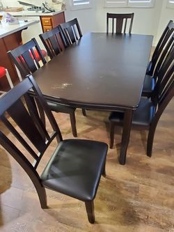 Table + 8 Chairs For Sale