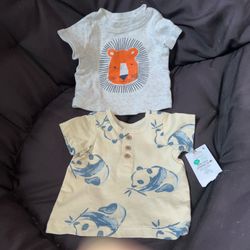 2 New Carter Animal T-Shirts Size N