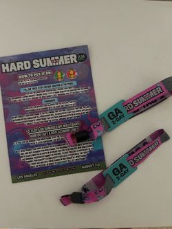 2 Hard Summer GA 2-Day Wristbands