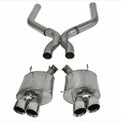 Corsa 13-14 Ford Mustang Shelby GT500 5.8L V8 Polished Sport Axle-Back + XO Exhaust 14323 