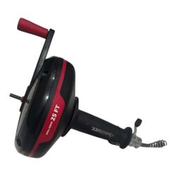 Husky 25 ft. Power Drum Drain Snake Drill-Operated Auger for Sink, Tub and Shower Clogs