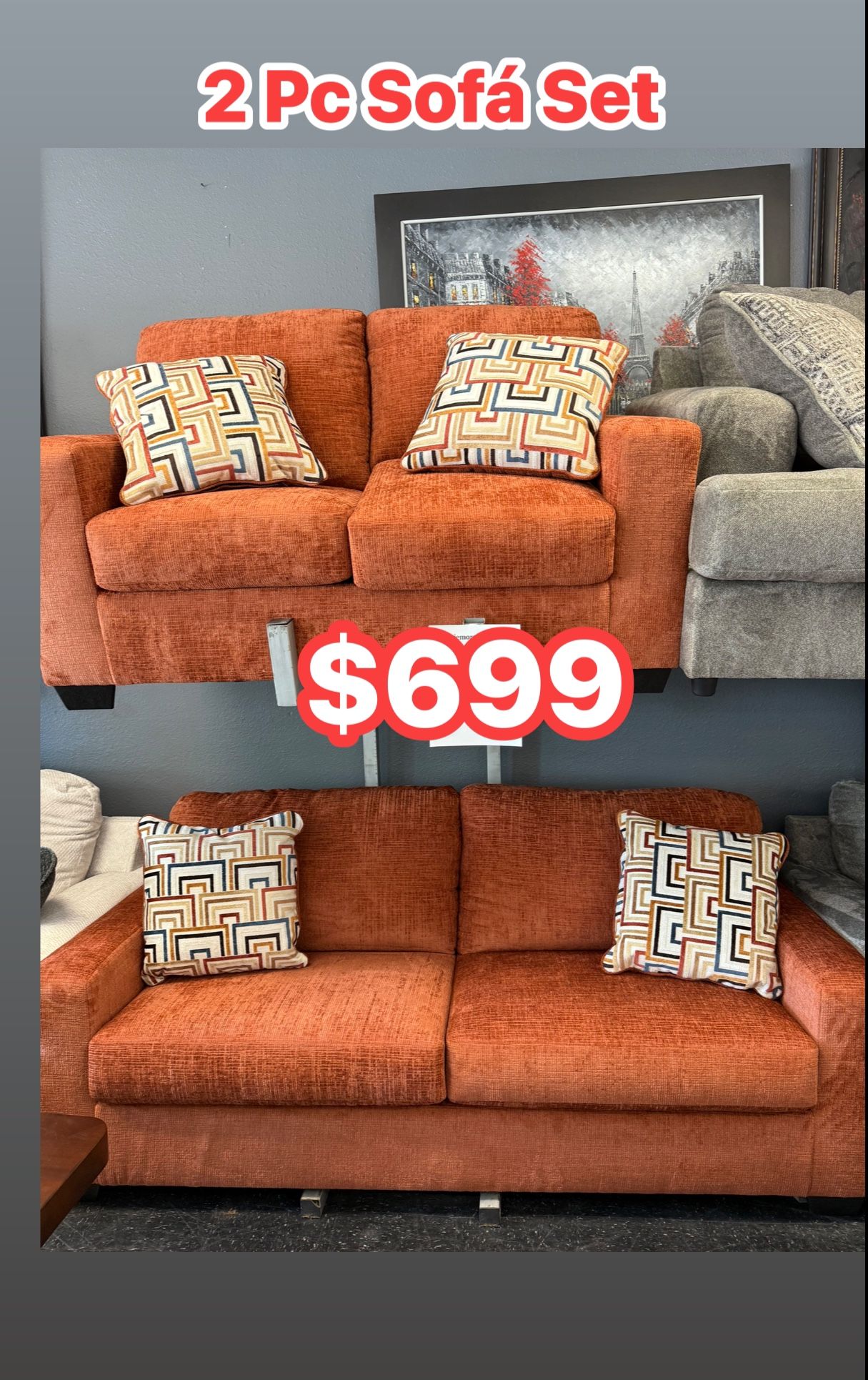 Sofa Set 2 Pc