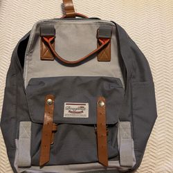 Doughnut Backpack Two Tone Gray