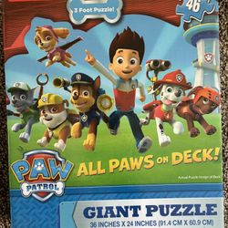 Paw patrol all paws on deck giant 3 foot puzzle 