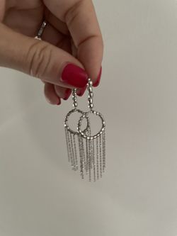 Beautiful Silver Dangle Earrings 