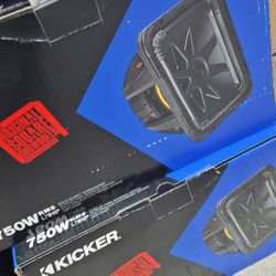 Kicker L7 12" Subwoofer Pair 750RMS Each 
