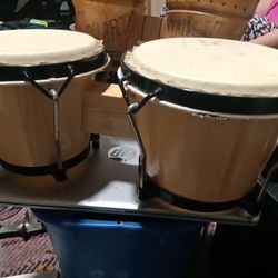 Vintage Bongo Set  Very Good Condition 