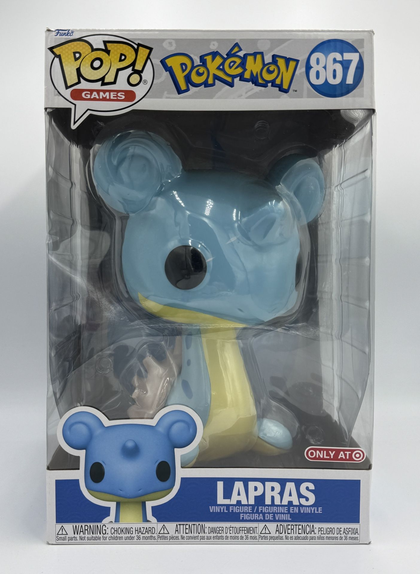 Funko POP! Pokemon Jumbo Lapras 10" Vinyl Figure #867 Target Exclusive