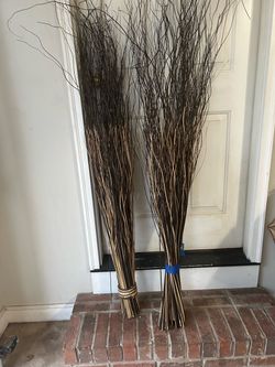 Tall Dried Decorative Branch Bundles – Set of 2