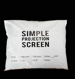 New Simple Projection Screen 100-inch Hanging Screen NEW Easy To Use Movie Night