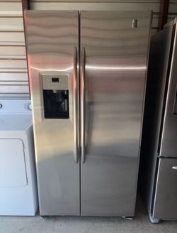 GE Stainless Steel Refrigerator And Freezer