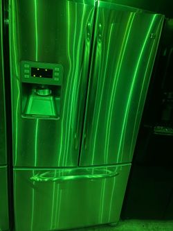 Ge refrigerator fridge door stainless steel everything works