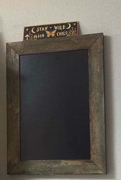 Large rustic chalk board