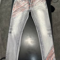 Switch Remarkable Slim Taper Fit Paint Streak Jeans