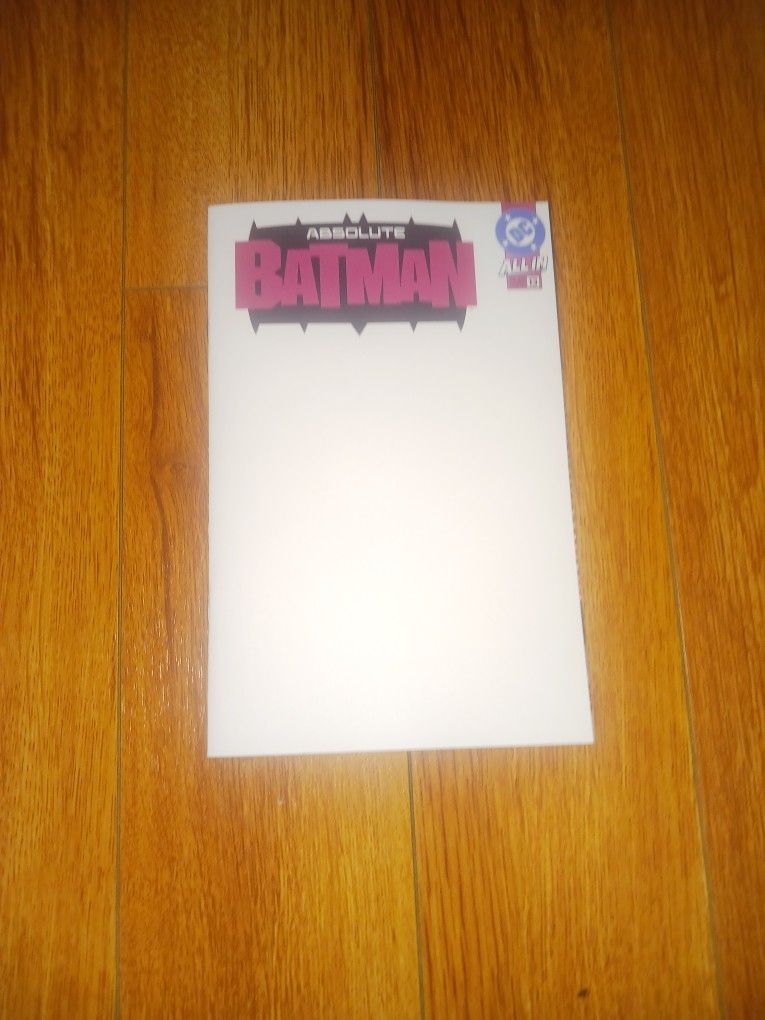 ABSOLUTE BATMAN #13 FACSIMILE WHITE BLANK SKETCH EDITION - DC COMICS/2025