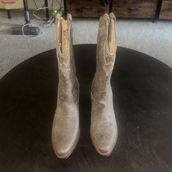 Womans Real Leather Cowboy Boots