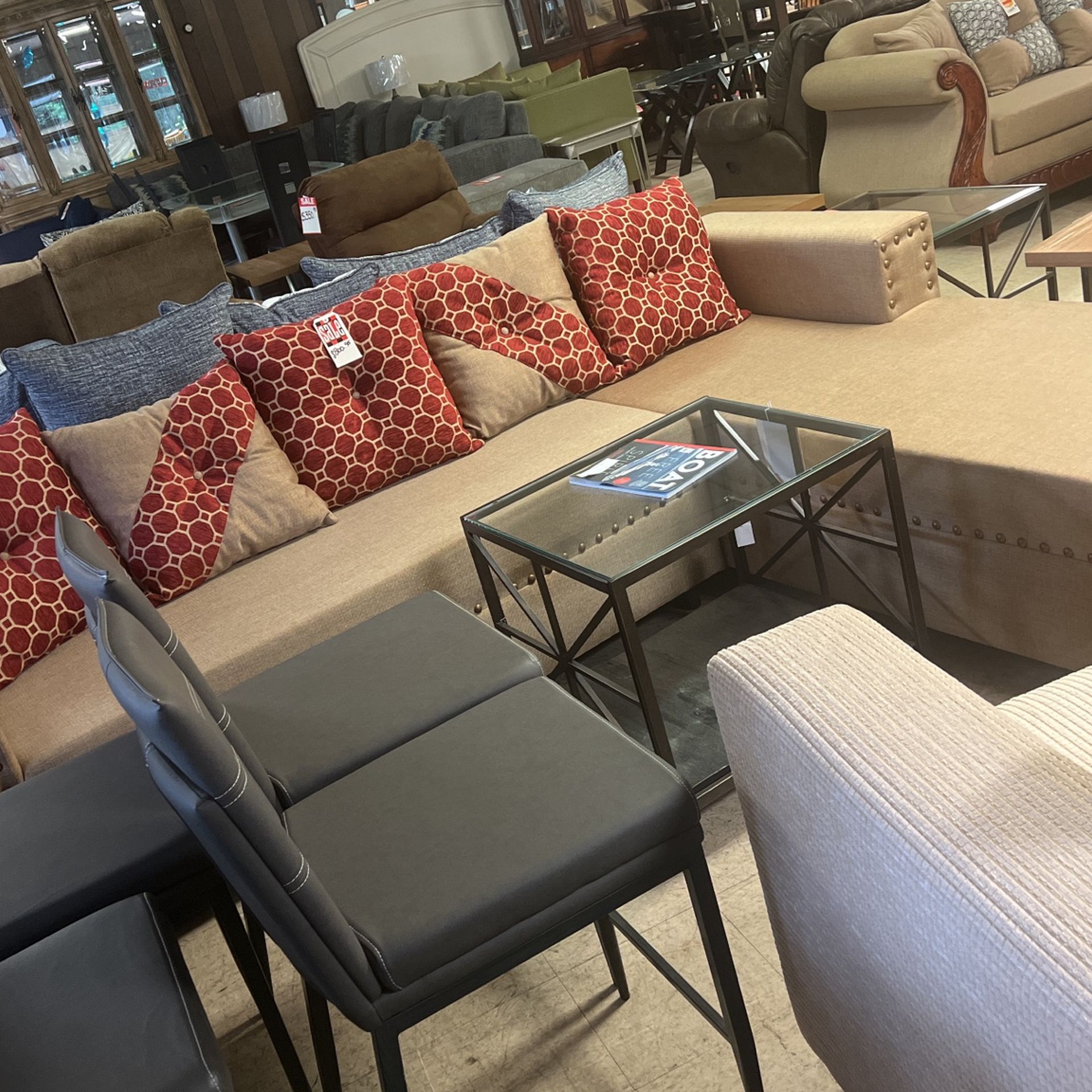 50 sectionals for $800 each in stock ready to go today