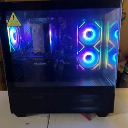 Gaming PC With Gaming Monitor, Mouse, And Keyboard Bundle